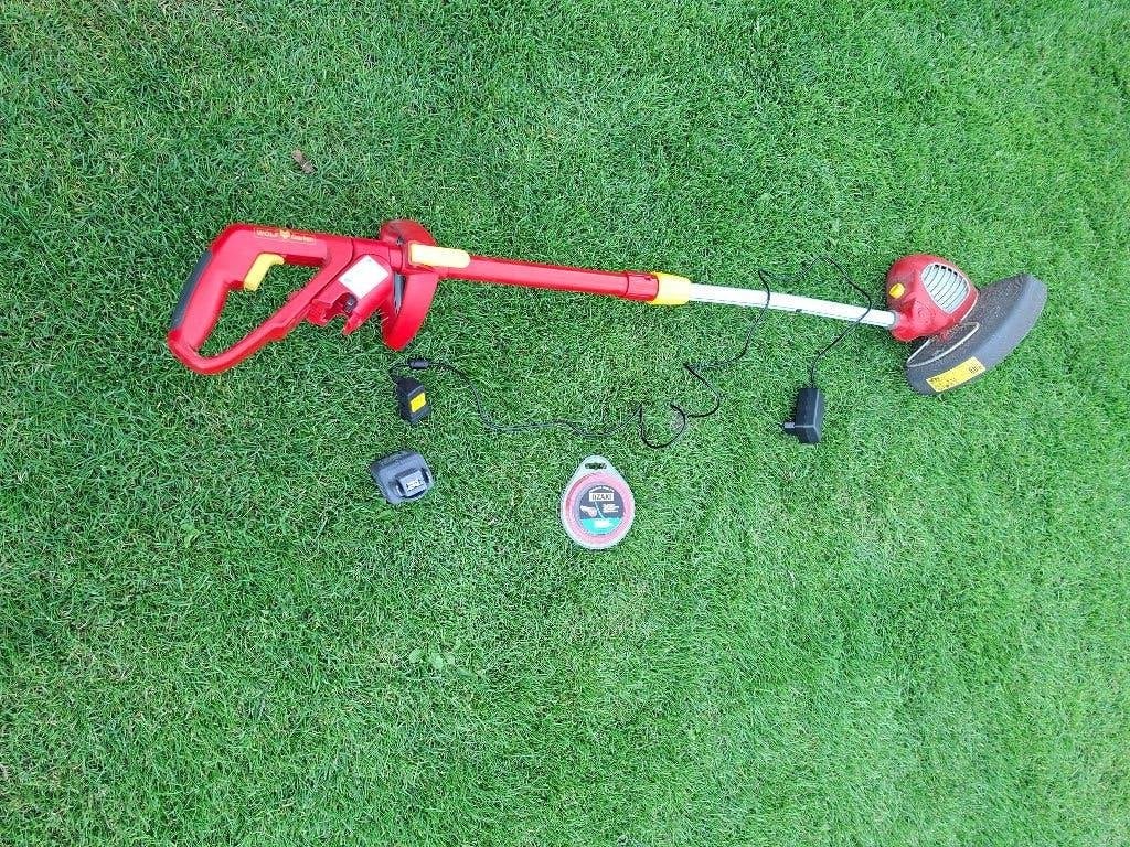 kantenmaaier/grastrimmer, Tuin en Terras, Grastrimmers, Ophalen, Gebruikt, Accu