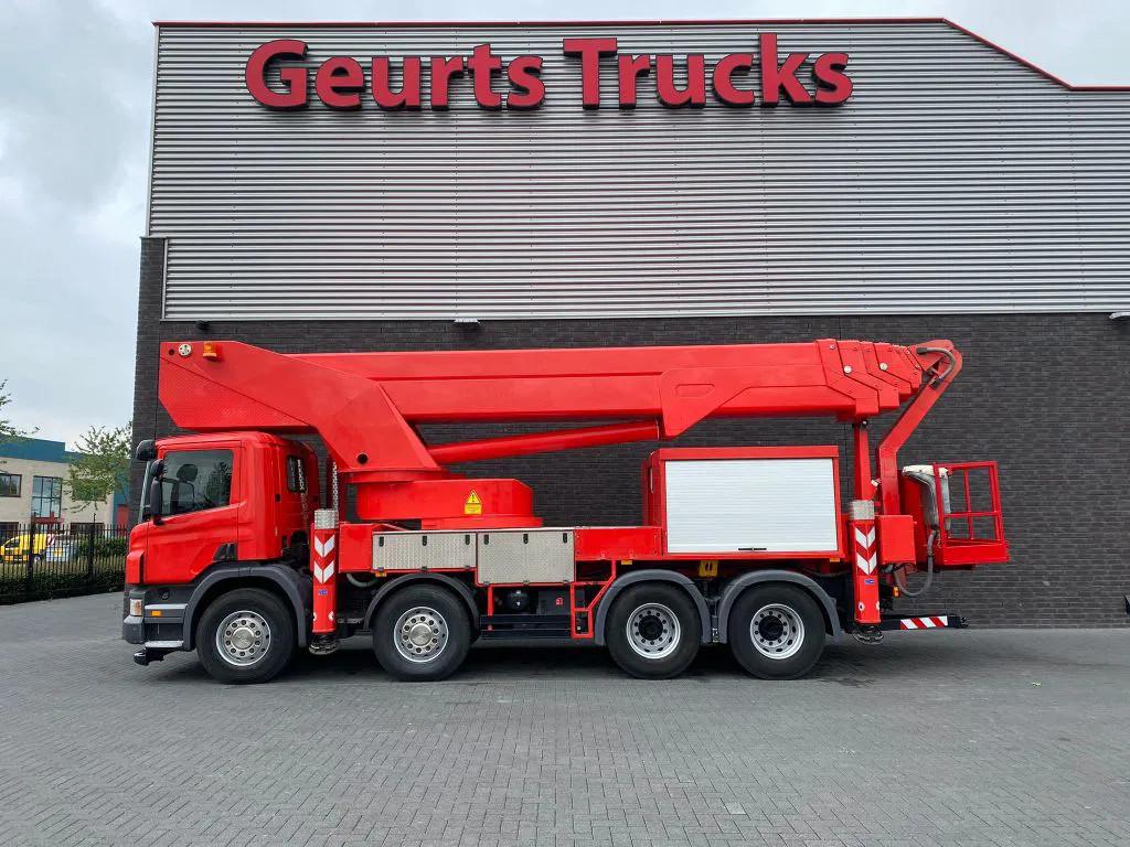 Scania P420 8X4 + BISON PALFINGER TKA 57 KS HOOGWERKER/HUBAR, Rouge, Achat, Cruise Control, Scania