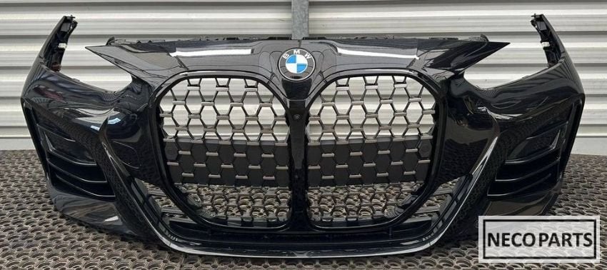BMW 4 G22 G23 G24 G26 M VOORBUMPER ORIGINEEL ALLES LEVERBAAR, Gebruikt, -, Voor, -