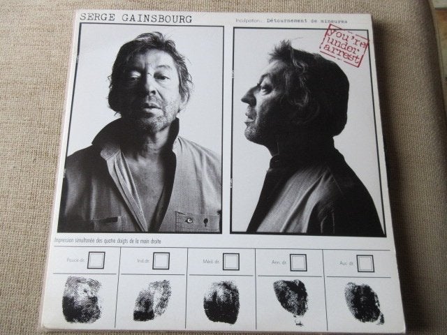 Originele LP Serge Gainsbourg — Je staat onder arrest, Gebruikt, Verzenden, 1980 - 1989, Fotohoes