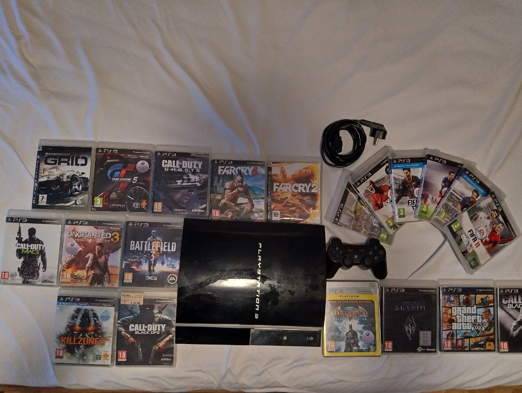 Playstation 3 met games en controller, Ophalen, Zo goed als nieuw