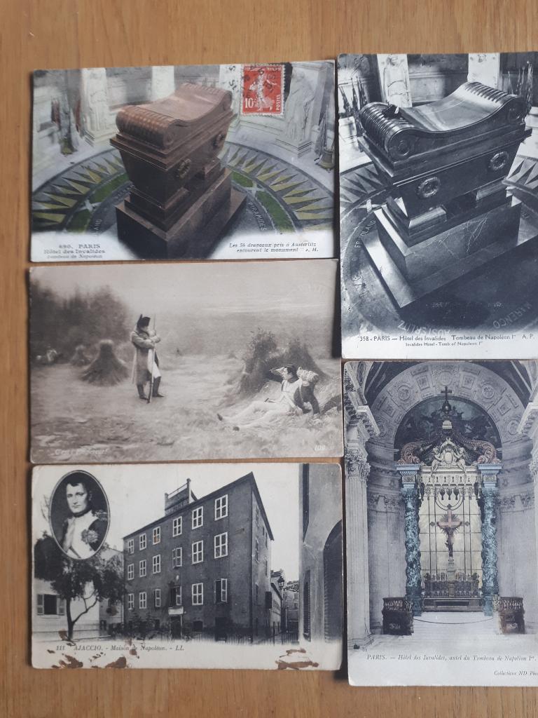 5 VINTAGE POSTCARDS NAPOLEON 1910-1928, Verzamelen, Verzenden, 1920 tot 1940, Gelopen, Politiek en Historie