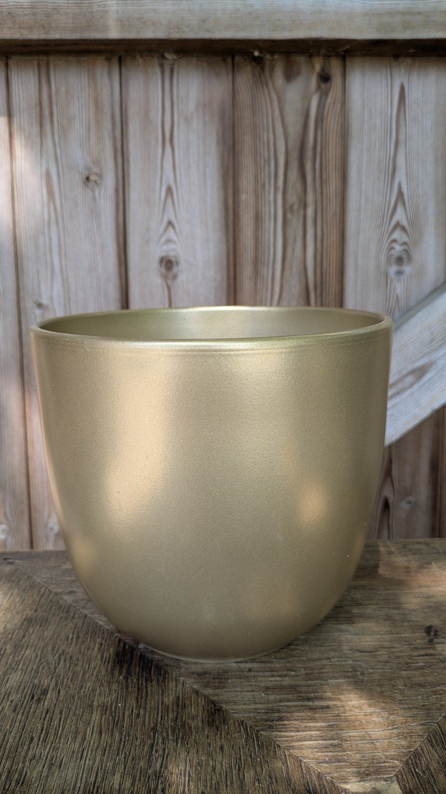 Cache-pot doré, Maison & Meubles, Enlèvement, Doré
