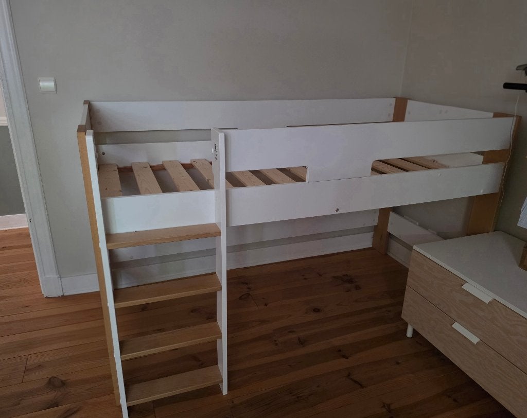 Lit mi hauteur 190x90x115, Ophalen, Gebruikt, Halfhoogslaper