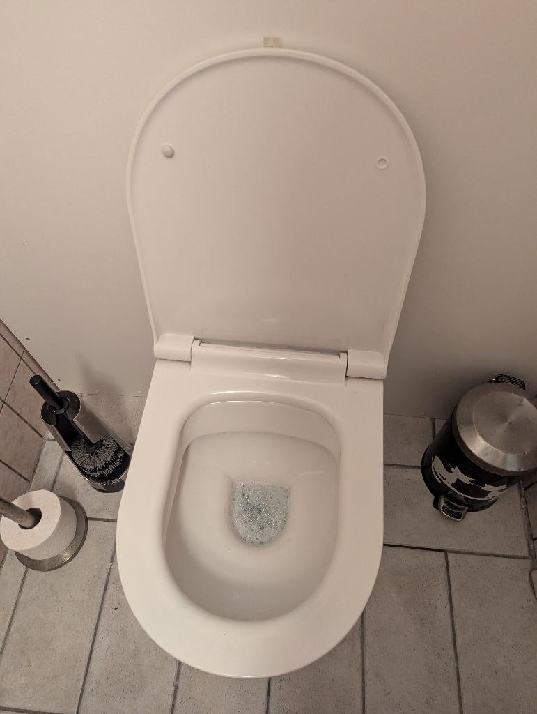 WC suspendu, Enlèvement, Utilisé, Toilettes