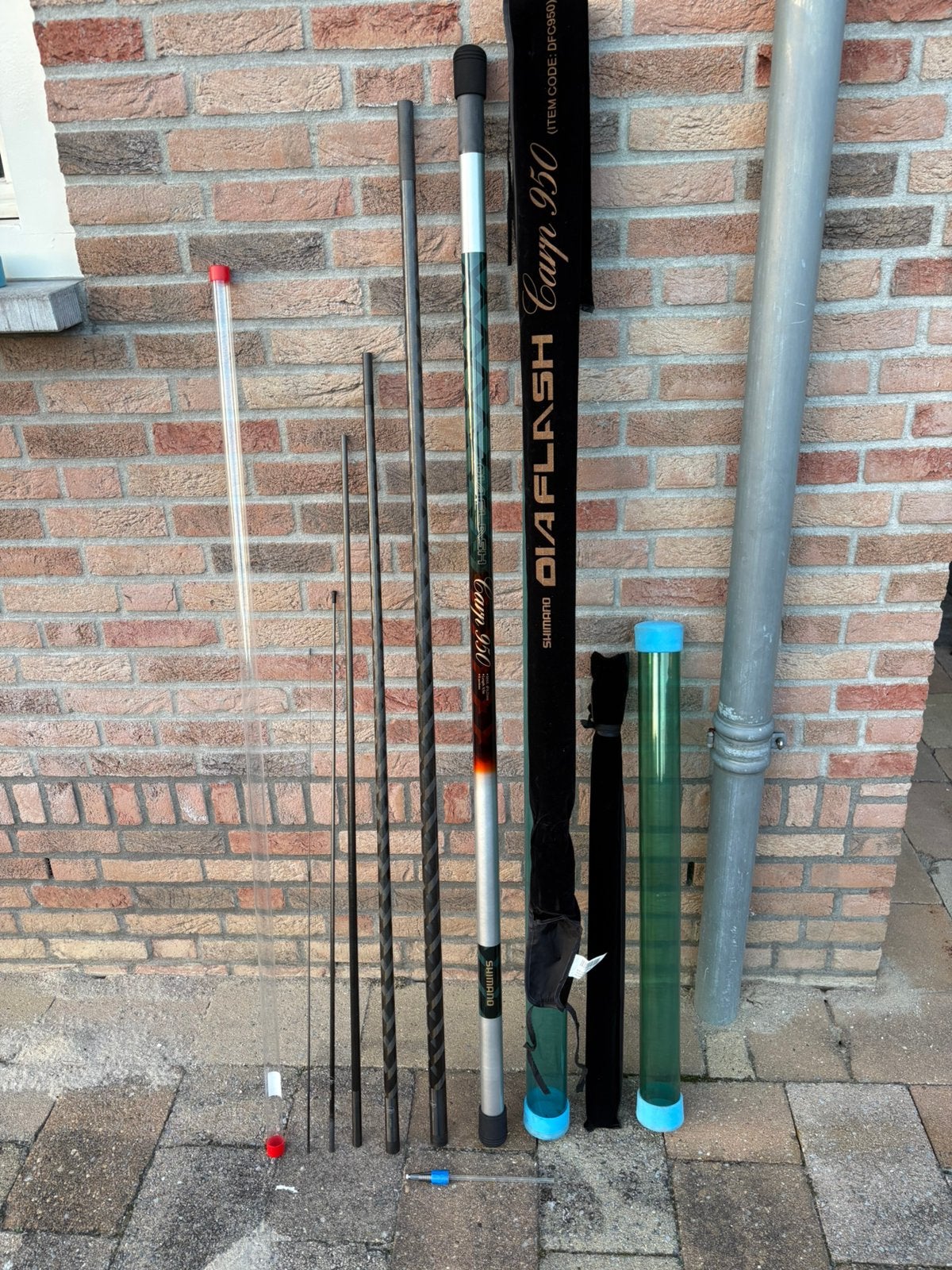 Shimano diaflash carp 9,5 mtr met extra’s, Ophalen, Nieuw, Vaste hengel