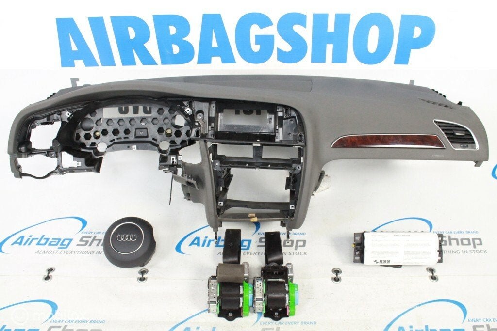 Airbag kit Tableau de bord gris 3 branche Audi A4 B8, Enlèvement ou Envoi, Utilisé