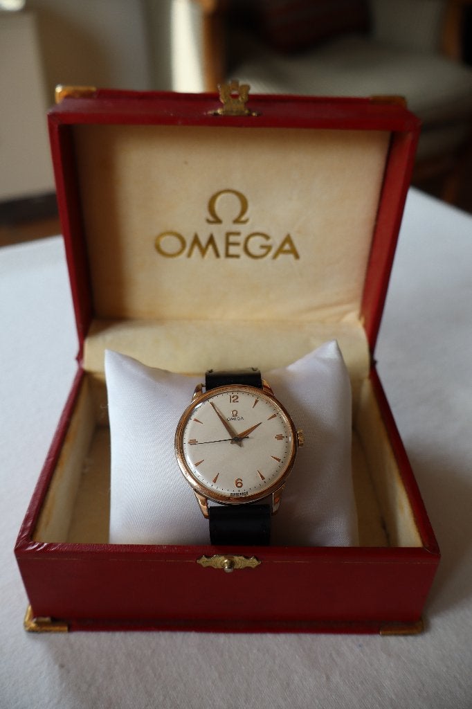 Montre Omega Jumbo, Enlèvement ou Envoi, Cuir, Acier, Utilisé