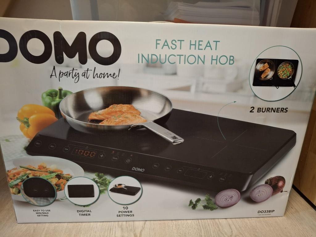 Domo inductiekookplaat, Elektronische apparatuur, Kookplaten, Ophalen, Keramisch, Nieuw, 3 kookzones of minder