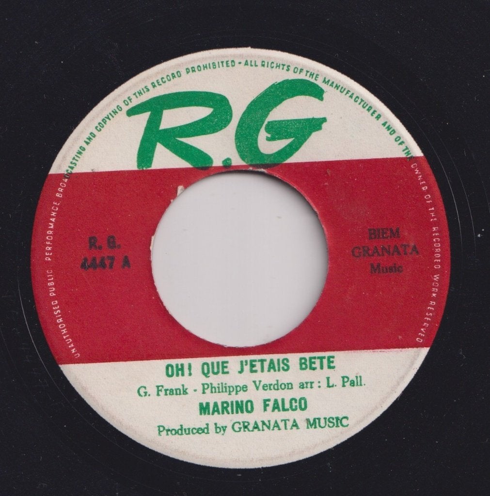 Marino Falco – Oh! Que j’etais bete / C’est ton parfum, Ophalen of Verzenden, Gebruikt, 7 inch, Pop