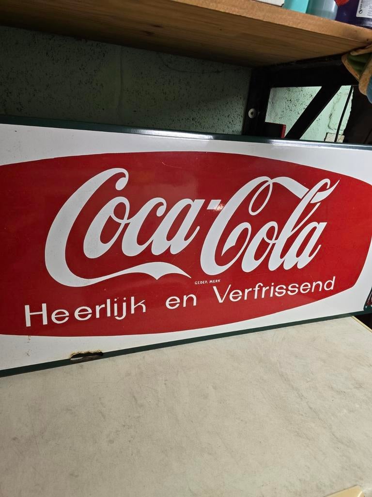 Plaque émaillé coca cola, Antiek en Kunst, Ophalen