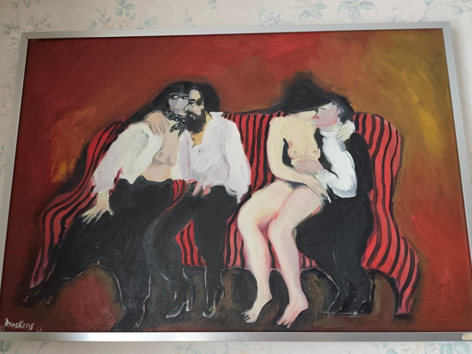 "Deux couples sur un canapé", Ophalen of Verzenden