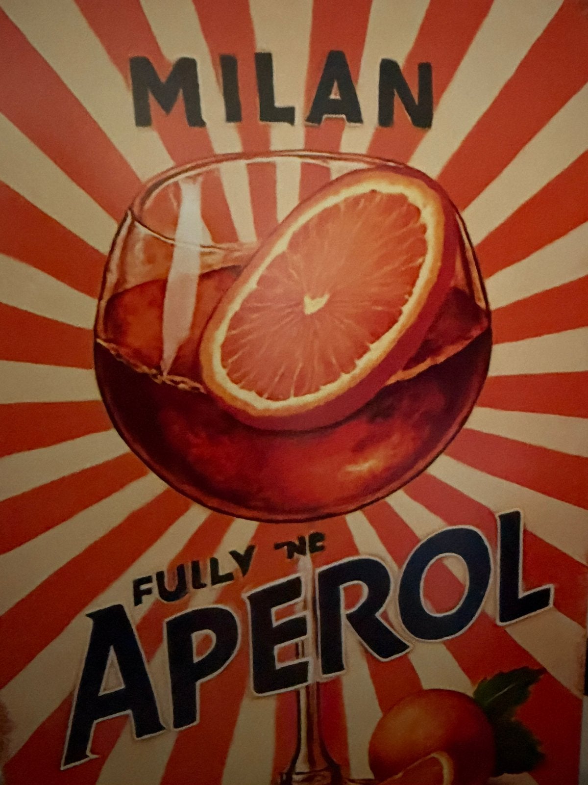 Metalen reclamebord Aperol, Ophalen of Verzenden, Nieuw, Reclamebord