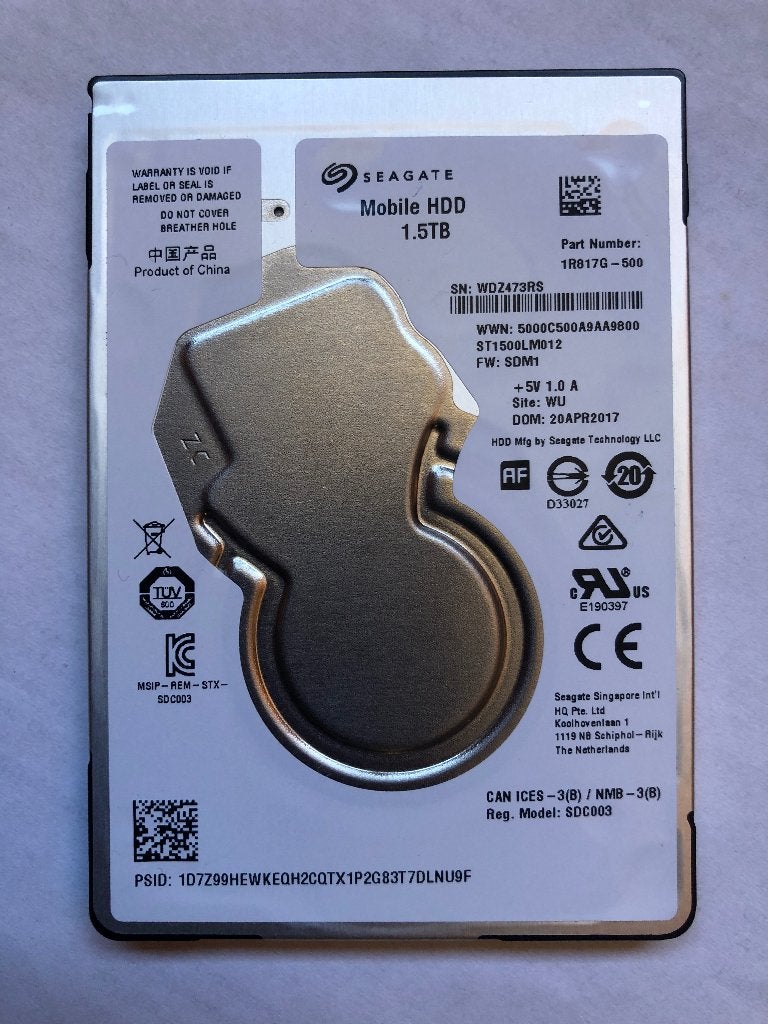 ST1500LM012 Seagate 2.5" 1.5TB Mobile HDD SATA, Ophalen, Intern, Gebruikt, Seagate