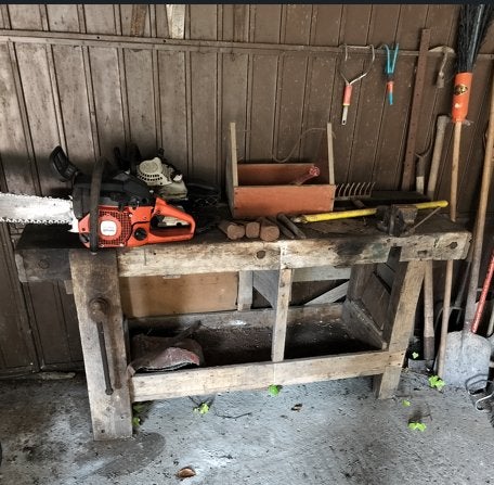 Etabli ancien de menuisier, Bricolage & Construction, Établis, Étau, Enlèvement