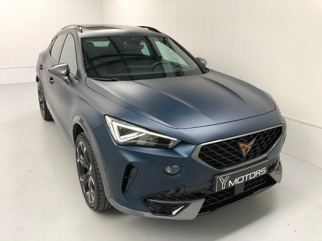 CUPRA FORMENTOR 1.5 TSI DSG COMPETITION BLEU PETROL MAT FULL, Cuir, Achat, Entreprise, Entretenue par le concessionnaire
