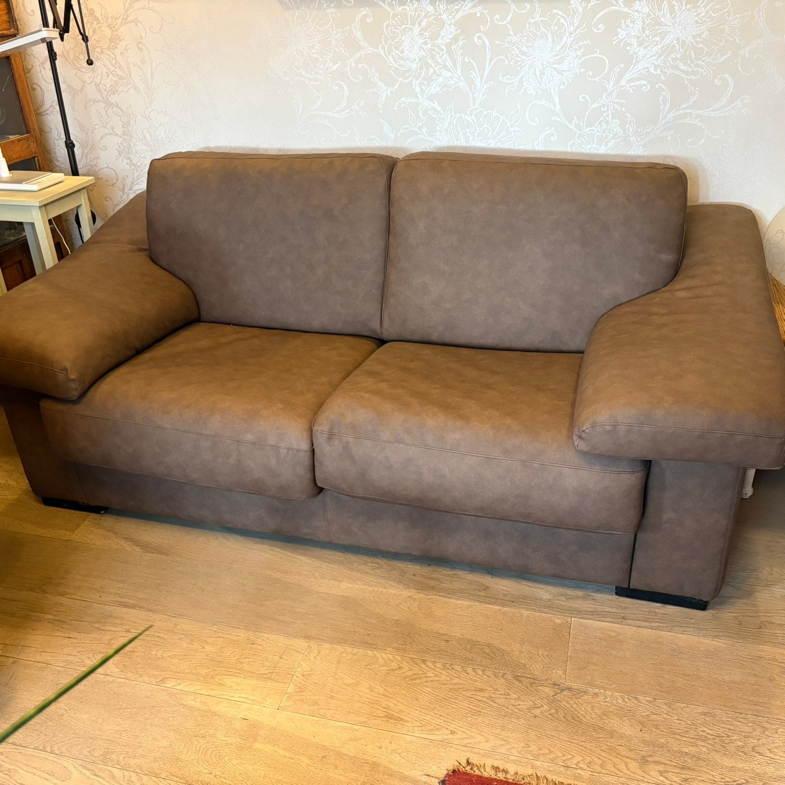 3 + 2 zit, Huis en Inrichting, Ophalen, 100 tot 125 cm, Zo goed als nieuw, Rechte bank