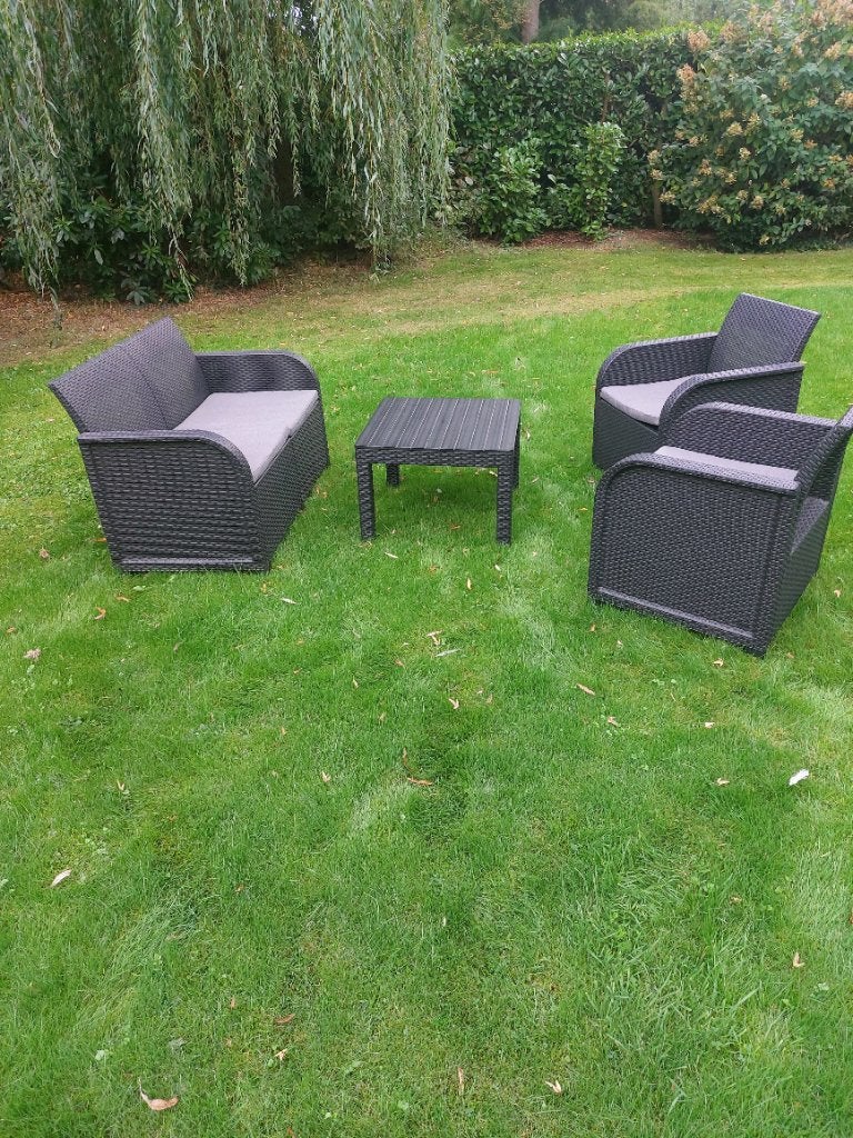 Nieuw loungeset voor 4 personen, Tuin en Terras, Ophalen, 4 zitplaatsen, Kunststof, Nieuw