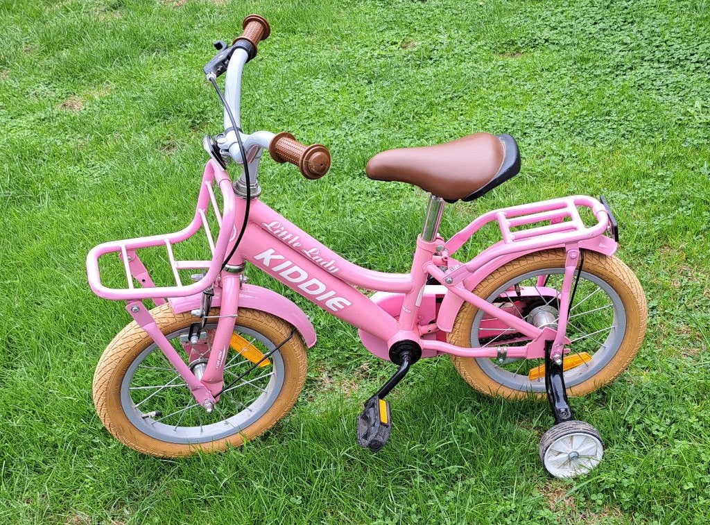 Roze kinderfiets little lady, Enlèvement, Comme neuf, Stabilisateurs