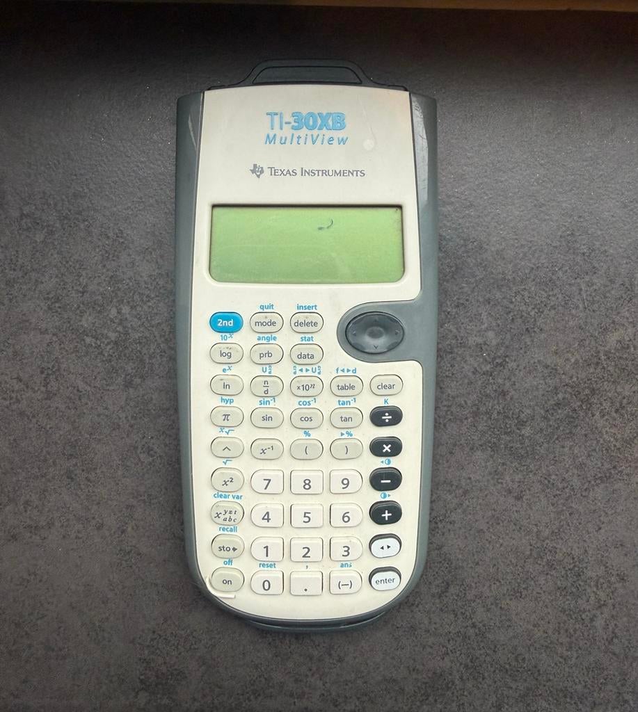 TI-30XB MultiView rekenmachine, Ophalen, Gebruikt