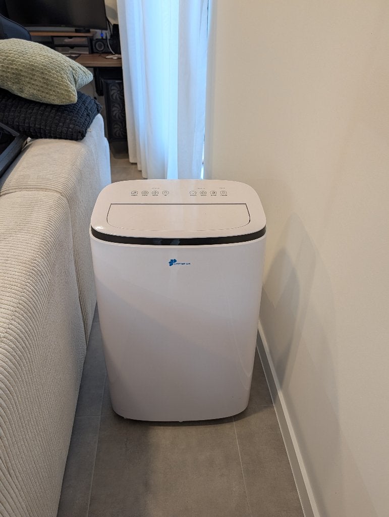 Krachtige mobiele airco 16.000 BTU / 4,7 kW – 1 jaar oud, Elektronische apparatuur, Airco's, Ophalen, 3 snelheden of meer, Zo goed als nieuw