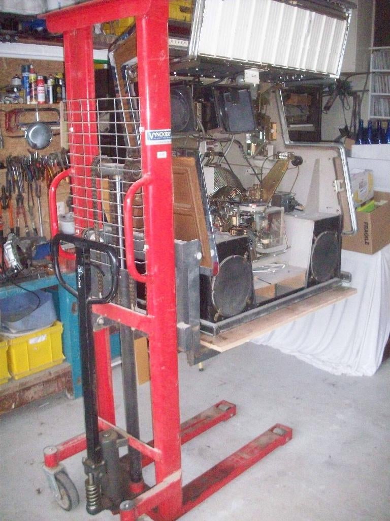 transpalet lift (pompwagen), Ophalen, Zo goed als nieuw