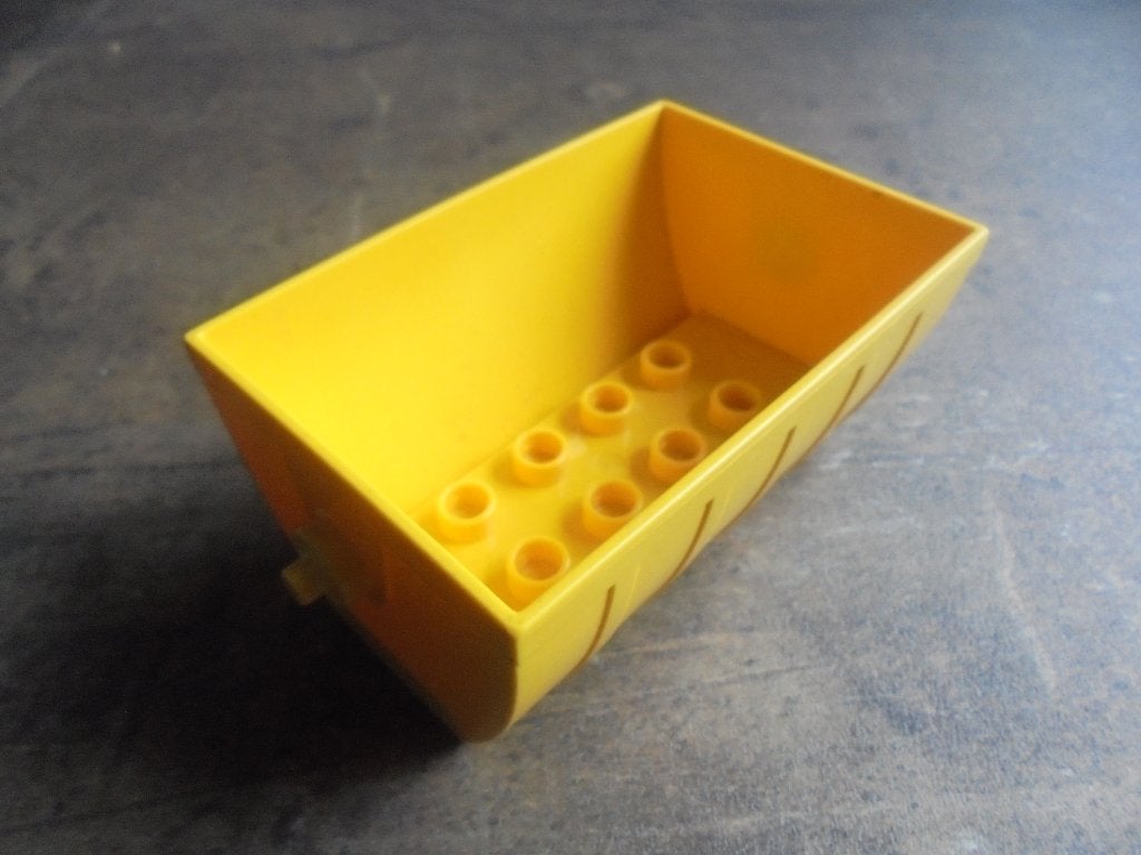 Lego Duplo Train Tipper 2x4 with Curved Sides (zie foto's), Enlèvement ou Envoi, Utilisé, Briques en vrac, Duplo