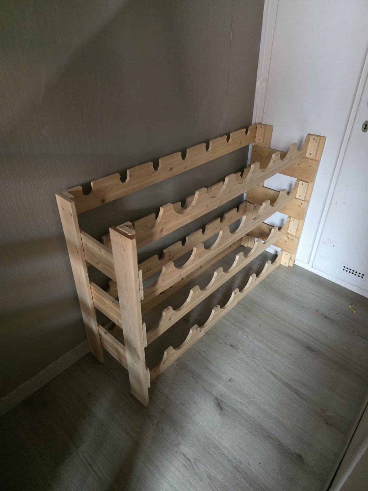Zeer degelijke houten wijnrek, Maison & Meubles, Accessoires pour la Maison | Porte-bouteilles, Moins de 50 cm, Comme neuf, Enlèvement