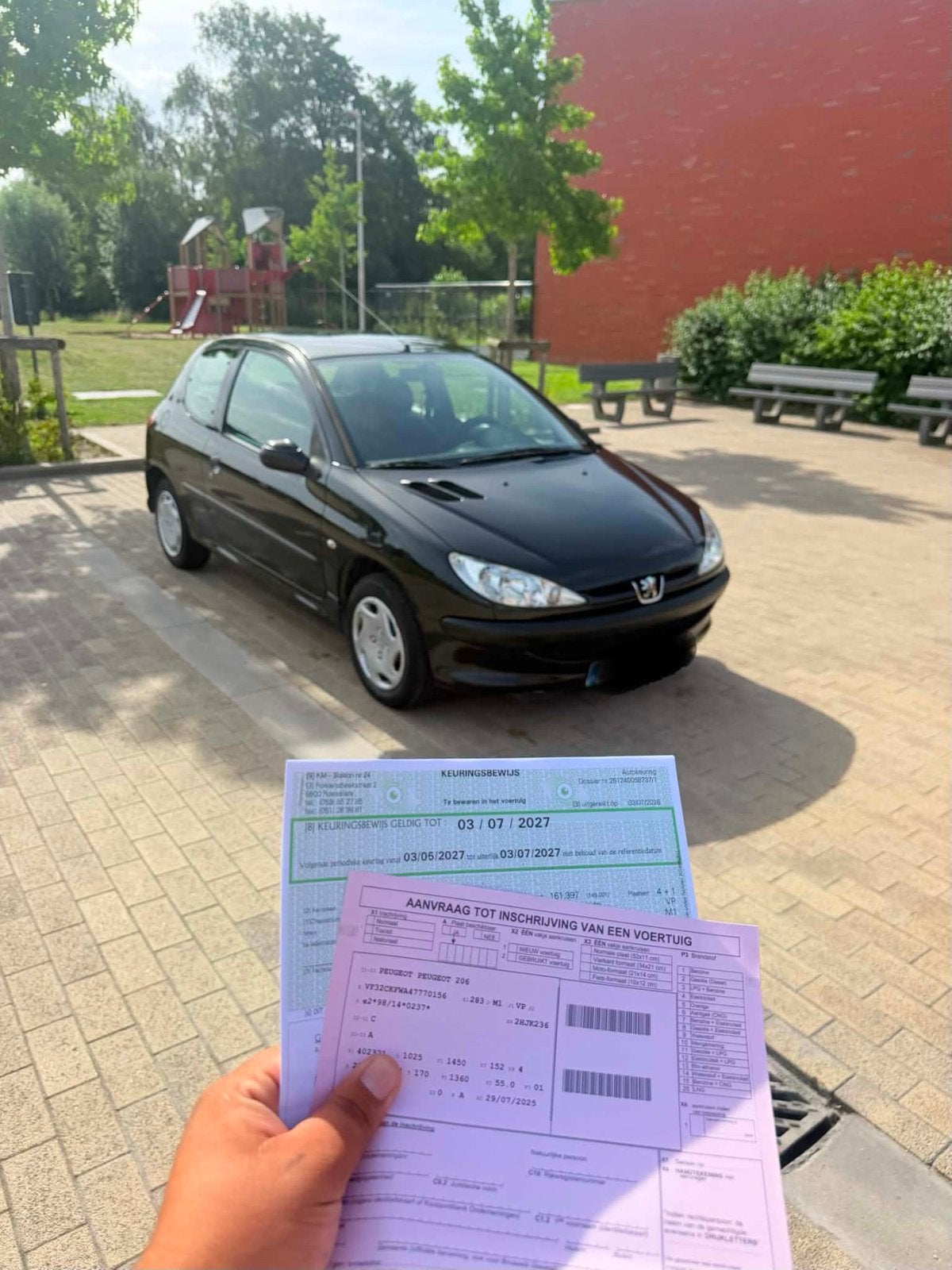 Peugeot 206 met keuring 1.2 benzine,160.000 km,, Auto's, Bedrijf, Te koop