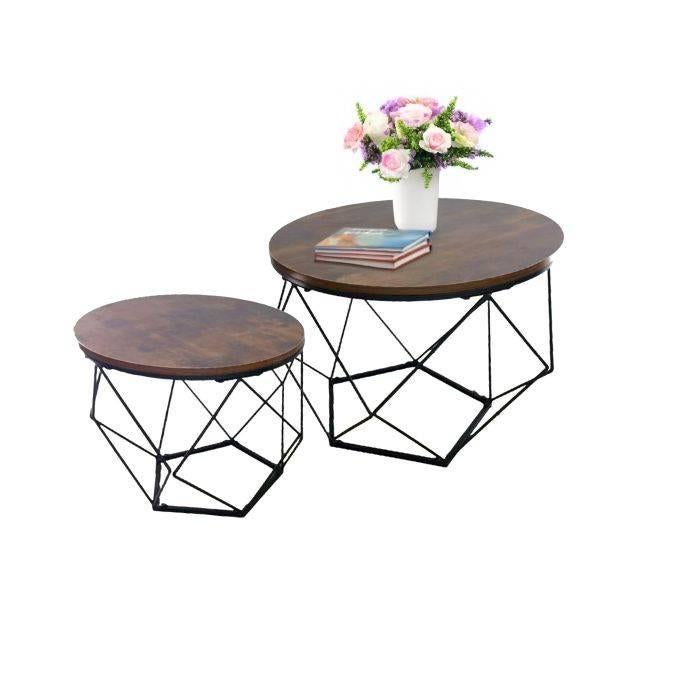 Table basse, Enlèvement, Comme neuf, Desing industriel