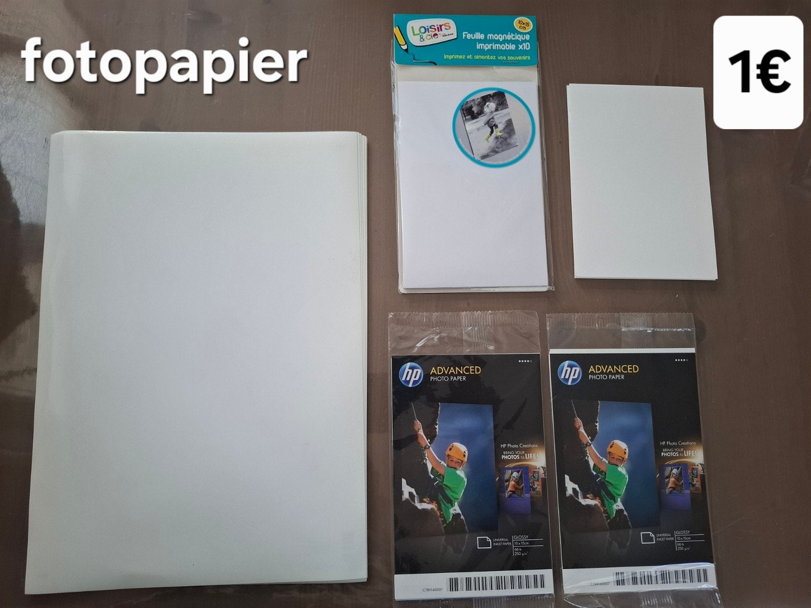 fotopapier, Ophalen