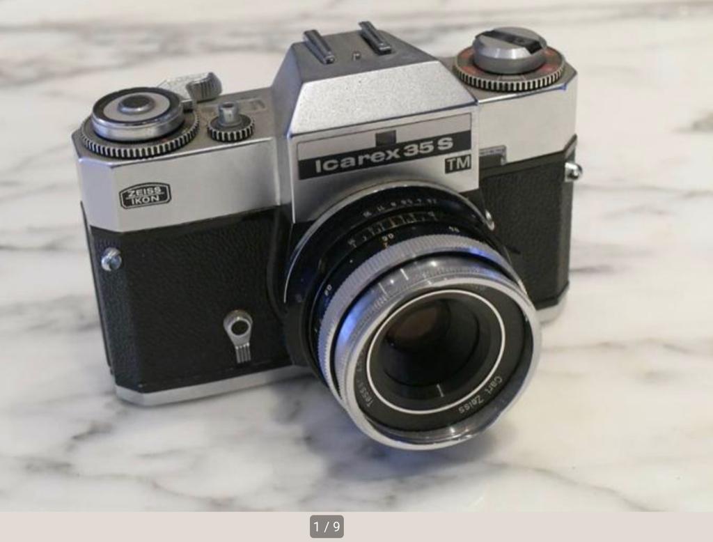 Zeiss Icarex 35S TM avec Tessar 50 mm/2,8 M42, Enlèvement ou Envoi, 1960 à 1980, Appareils photo