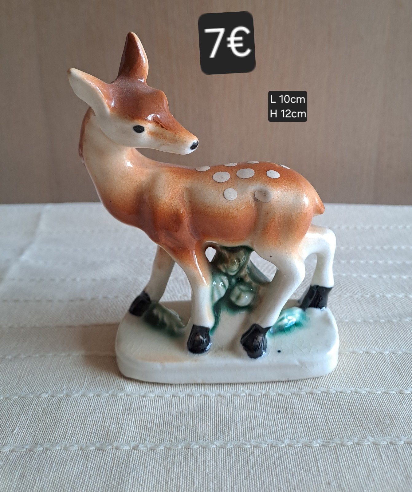 vintage beeld Bambi, Ophalen of Verzenden