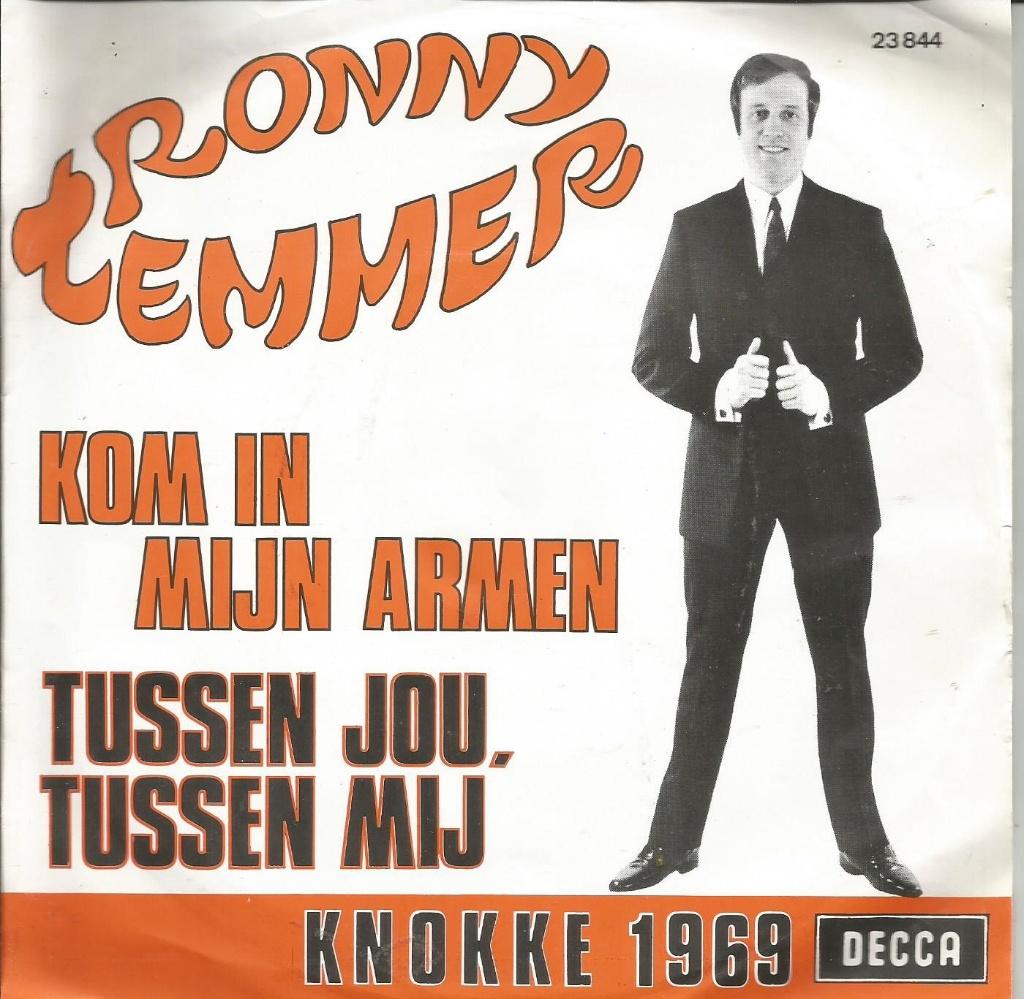 Ronny Temmer - Kom In Mijn Armen   - 1969 -, Ophalen of Verzenden, 7 inch, Nederlandstalig, Single
