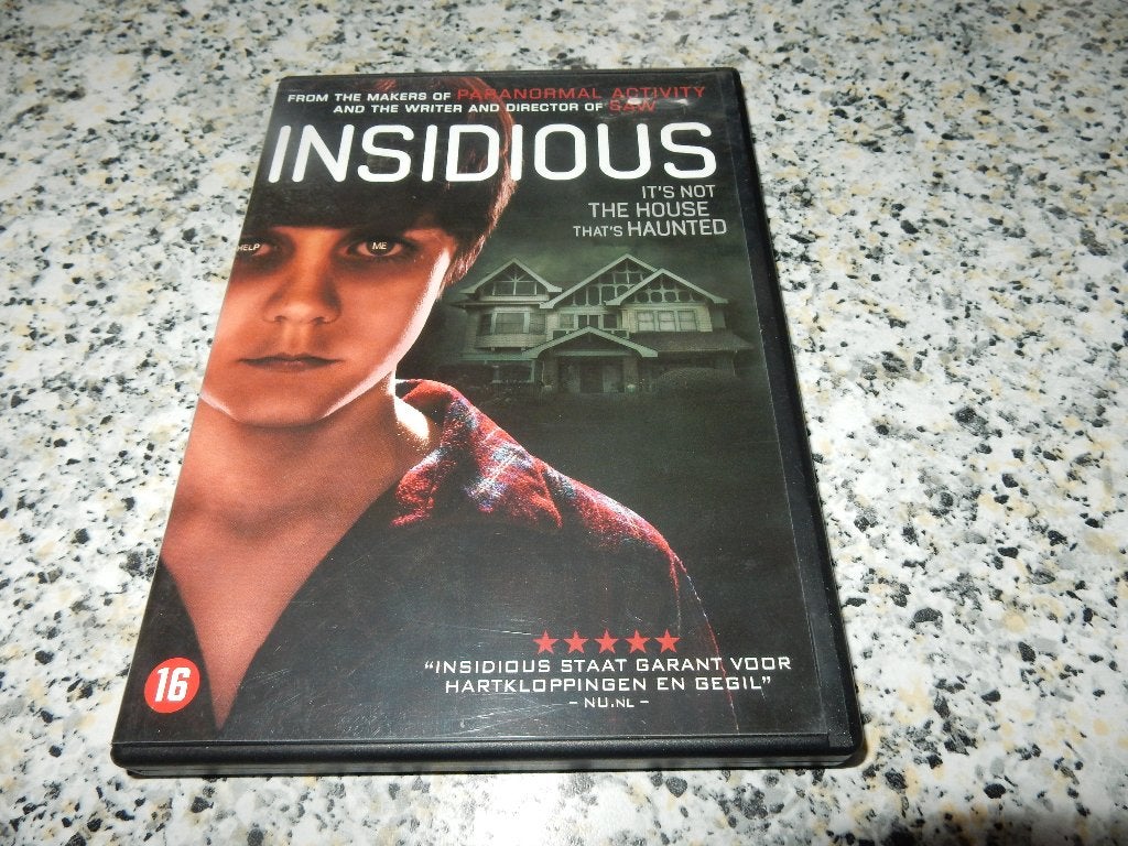 nr.2426 - Dvd: insidious - horror, Enlèvement ou Envoi, Anglais, À partir de 16 ans, Néerlandais