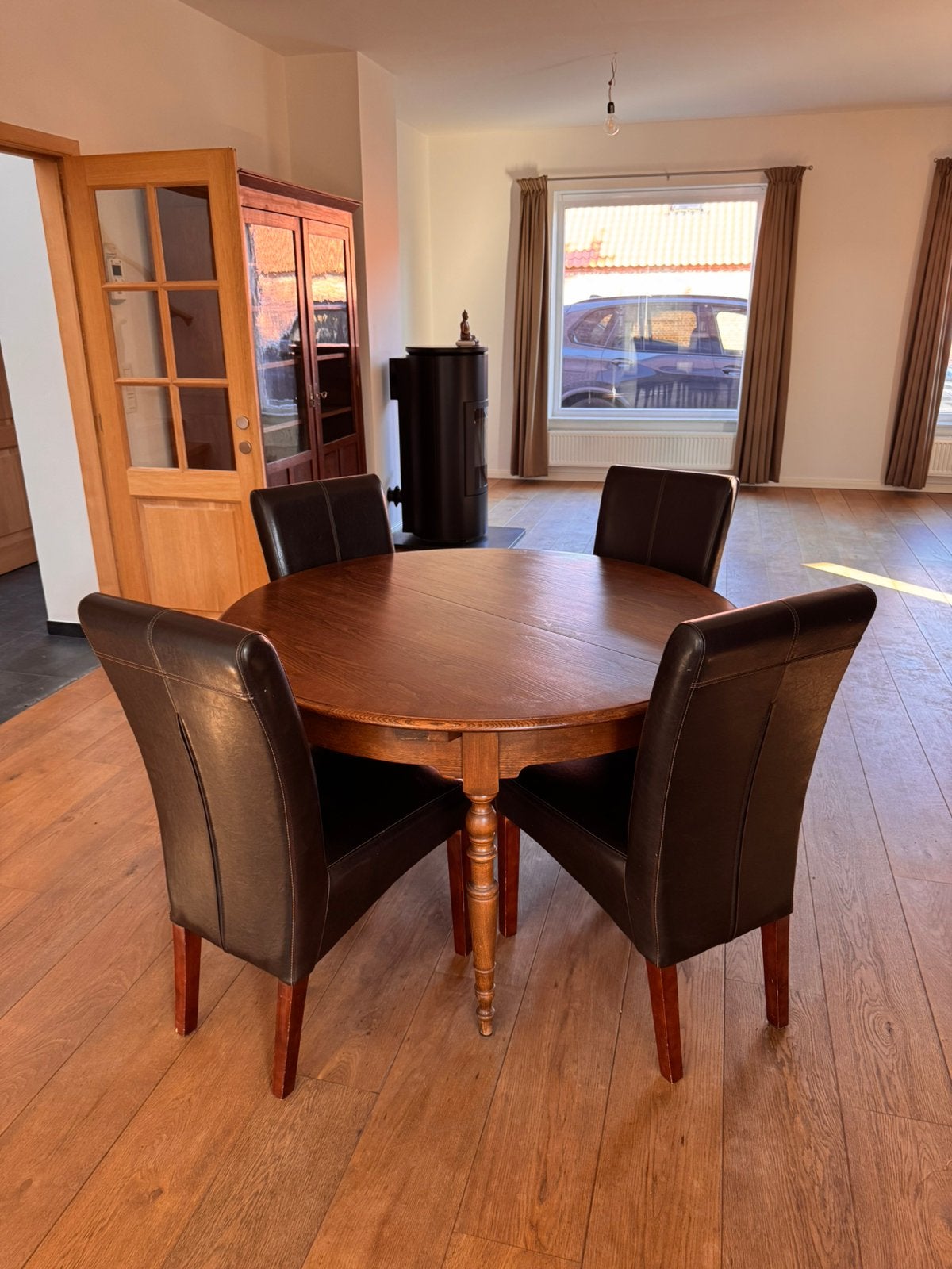 4 eetkamerstoelen, Huis en Inrichting, Complete eetkamers, Ophalen, Gebruikt, Klassiek landelijk, 4 tot 6 stoelen