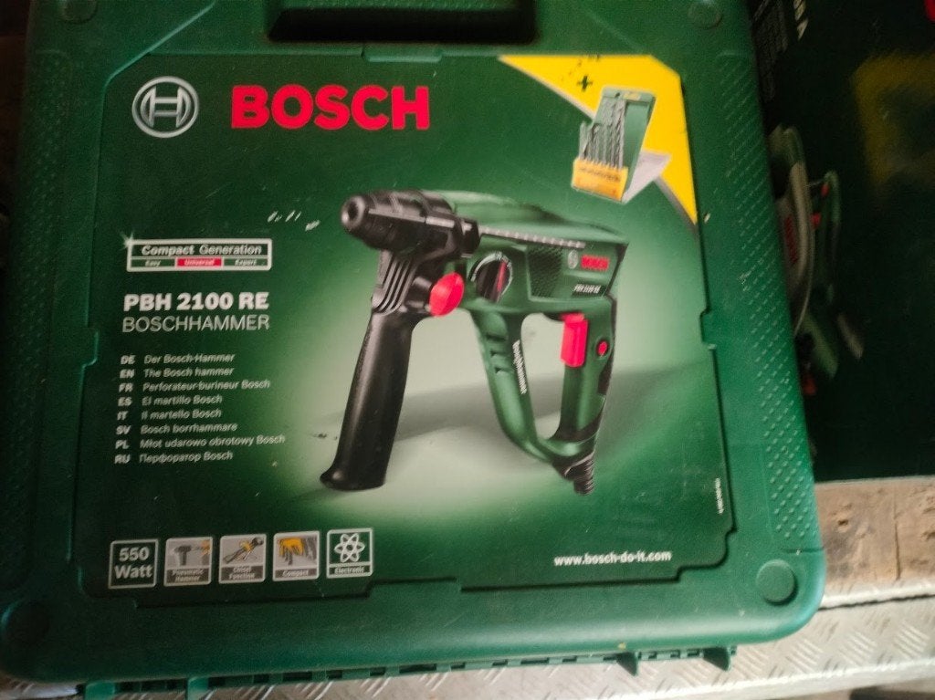 Boormachine, Gebruikt, Klopboormechanisme, 400 tot 600 watt, Ophalen