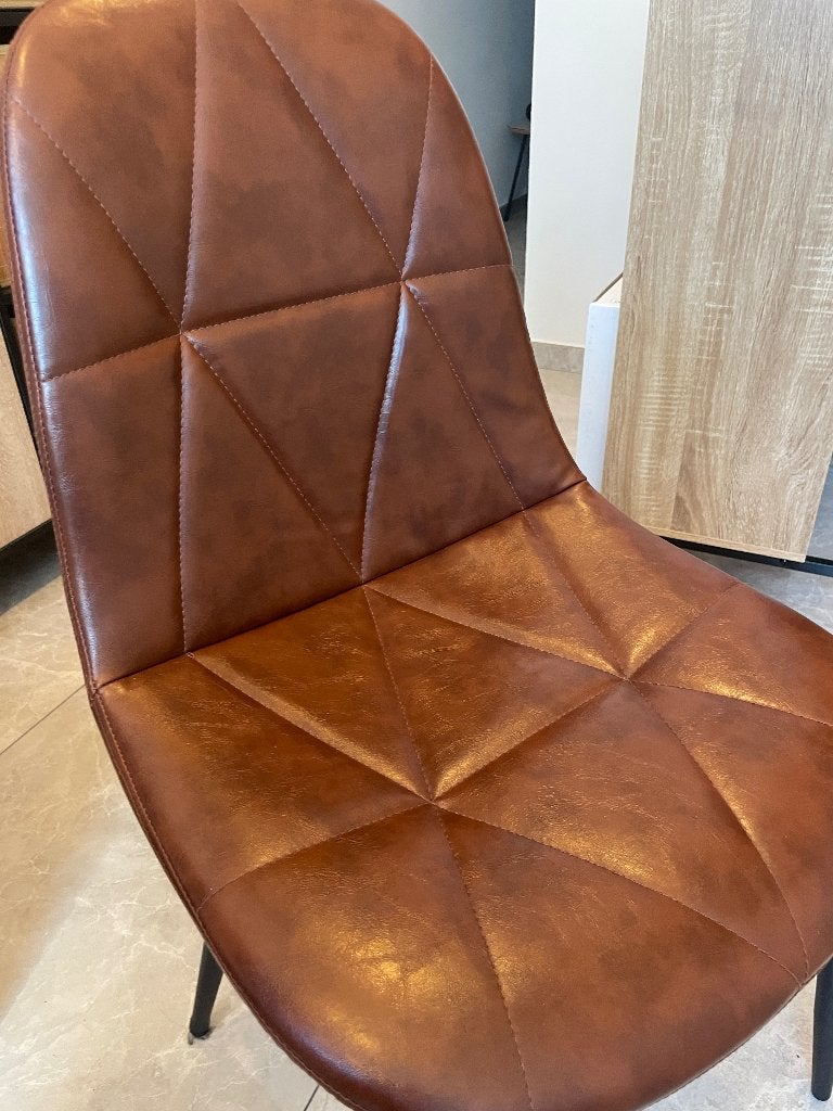 Chaises cuisine/salon (lot de 4), Huis en Inrichting, Stoelen, Ophalen, Bruin, Zo goed als nieuw, Vier