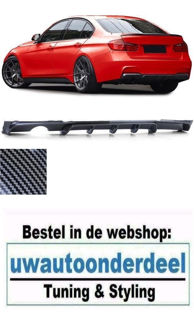 Diffuser Carbon Look Enkel Uitlaat Voor Bmw 3 serie F30 M Pa, Verzenden