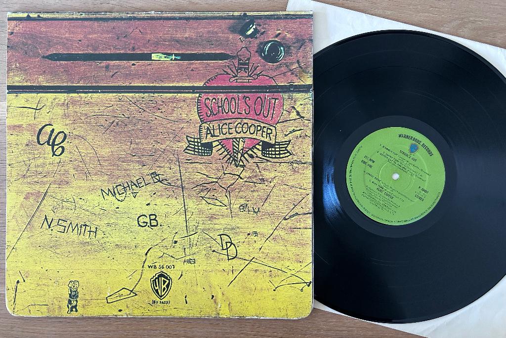 ALICE COOPER - School's Out ( LP ; orig.school desk ), Édition limitée, Envoi, 1970 - 1979, 12 pouces