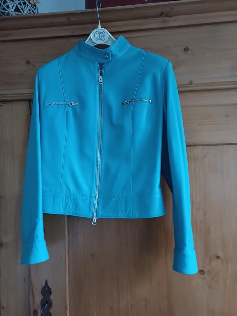 Lederen jas maat 38, Kleding | Dames, Ophalen, Zo goed als nieuw