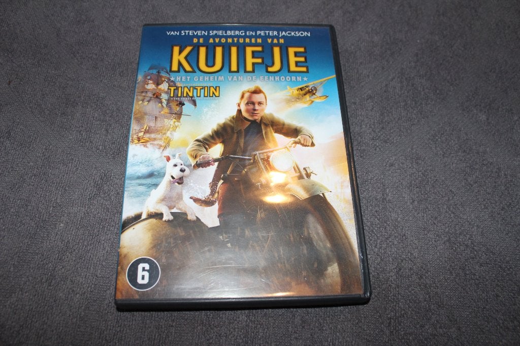 DVD The Adventures of Tintin and the Secret of the Unicorn, Animatie, Amerikaans, Nederlands, Ophalen of Verzenden