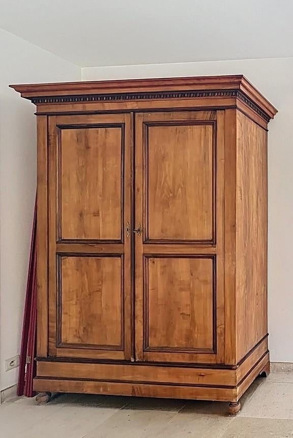 Antieke vestiaire kast, Huis en Inrichting, Kasten | Kleerkasten, Ophalen, Met deur(en), Gebruikt, 100 tot 150 cm
