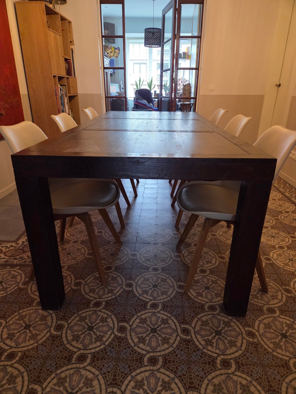 Table à manger en bois, Maison & Meubles, Salles à manger complètes, Enlèvement, Utilisé