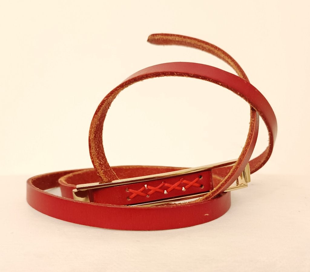 Leather elegant belt, Kleding | Dames, Minder dan 3 cm, 100 cm of meer, Echt leder, Nieuw