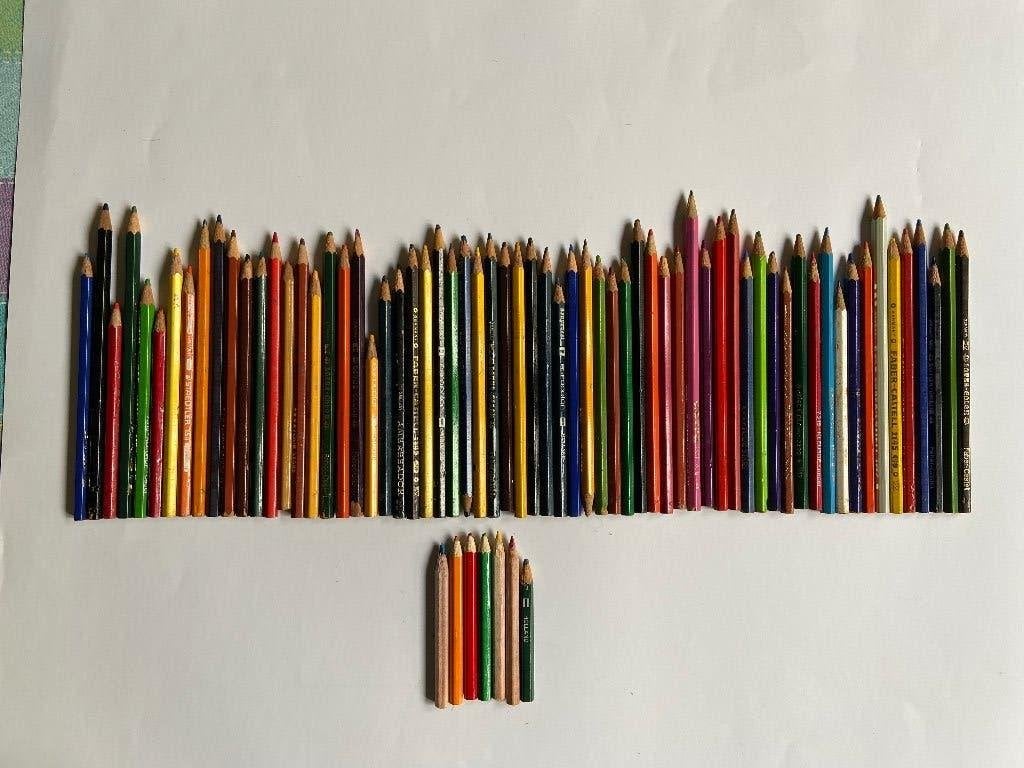 Kleurpotloden (72 stuks), Enlèvement ou Envoi, Utilisé, Crayon ou Feutre