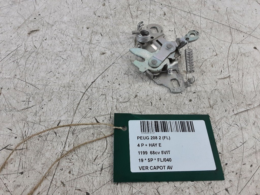 SERRURE CAPOT Peugeot 208 I (CA / CC / CK / CL), Kontakt-peugeot@peugeot.com, Utilisé, Peugeot Deutschland GmbH, Bahnhofsplatz
65423  Rüsselsheim, DE