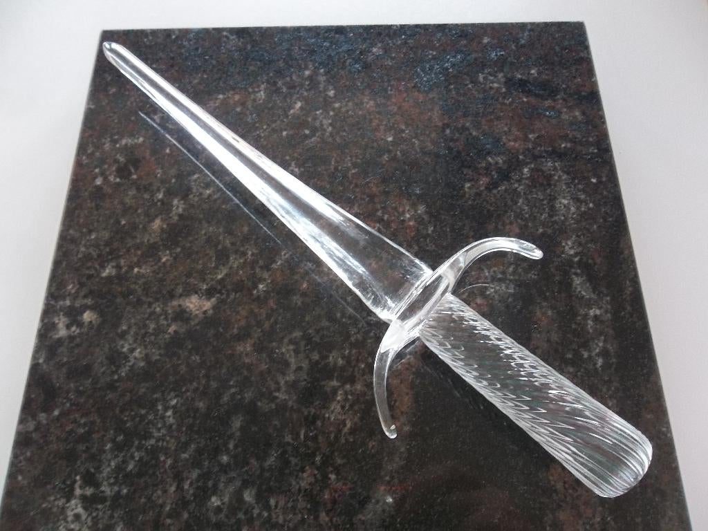 Dolk in kristal VSL - 32 cm lengte collectors item, Ophalen of Verzenden