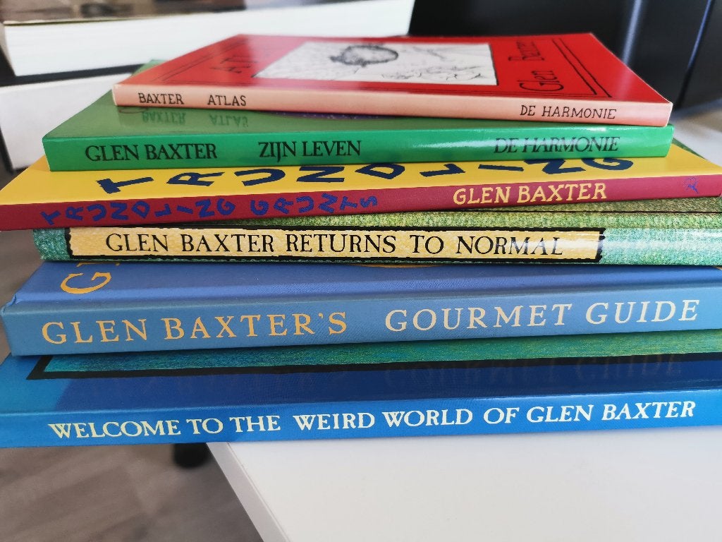 Lotje Glen Baxter - 6 boeken - tekeningen, cartoons, Plusieurs BD, Comme neuf, Glen Baxter, Enlèvement ou Envoi