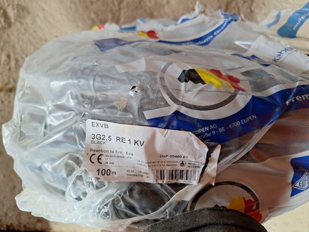 Kabel exvb 3g2.5. 38 meter, Enlèvement, Neuf